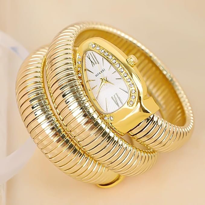 Ladies Snake Bracelet Fashion Watch #1012 - Image 2