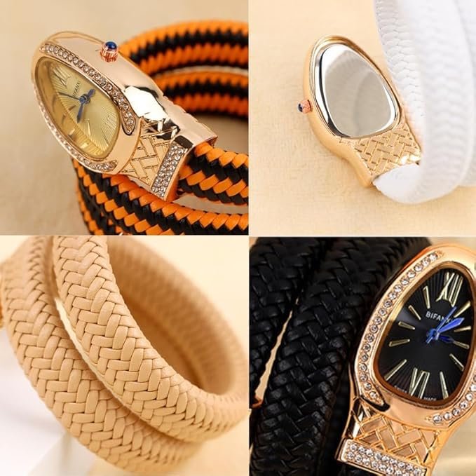 Female Diamond Leather Strap Bracelet #108 - Image 3