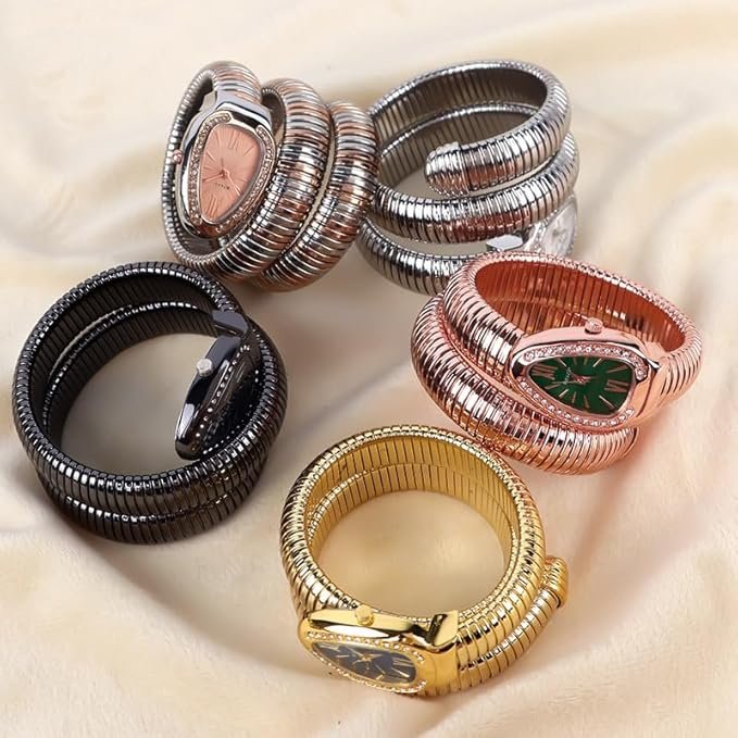 Ladies Snake Bracelet Fashion Watch #1011 - Image 2