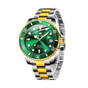 green-gold Olevs men’s automatic watch
